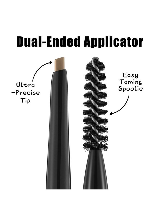 FOCALLURE - Eyebrow Pencil,Dual-Sided Brow Brush,Long Lasting & Smudge Proof Definer Eye Brow Pen Makeup,Retractable,Ultra Fine Tip,Fills In Sparse Areas And Gaps,Blonde - Image 1