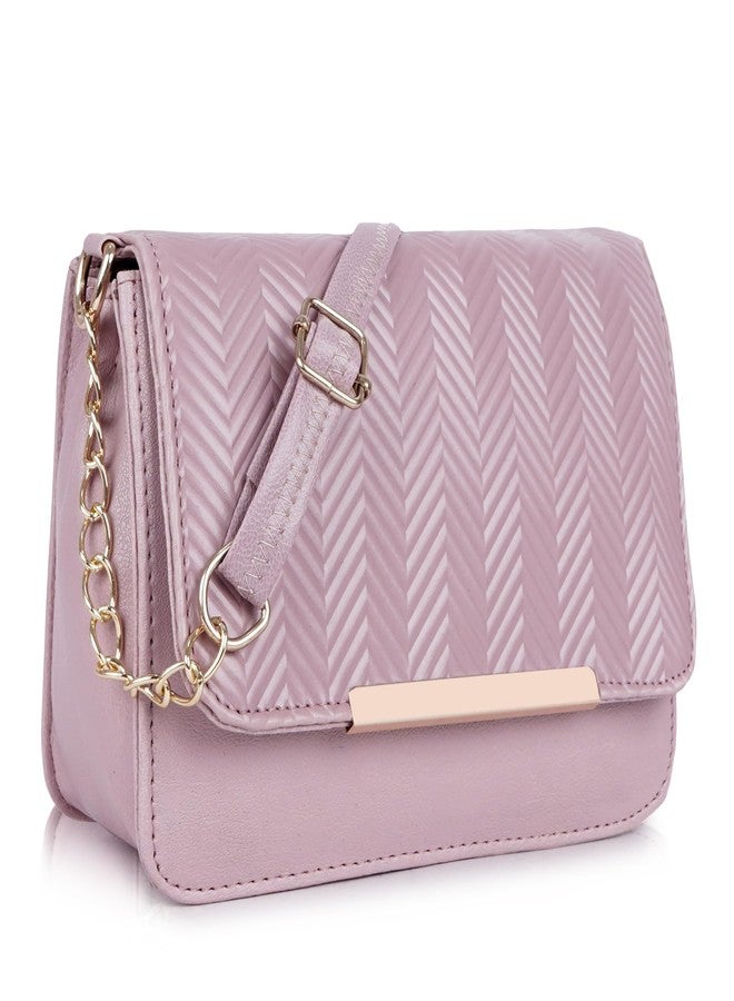 ROLEXO Synthetic Leather Classic Gold Chain Strap Travel Shoulder Flap Closure Hobo Shoulder Daytrip College Office Slingbag For Women - Image 1