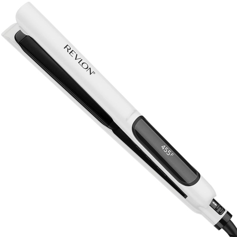 REVLON Crystal C + Ceramic Digital Hair Flat Iron | Long-Lasting Shine and Less Frizz, (1 in) - Image 1