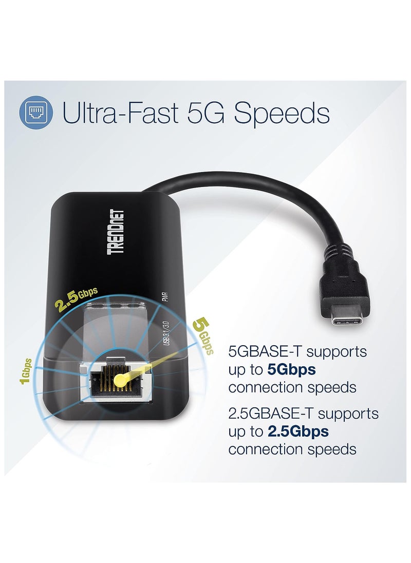Trendnet - TUC-ET5G USB-C 3.1 to 5GBASE-T Ethernet Adapter - Image 1