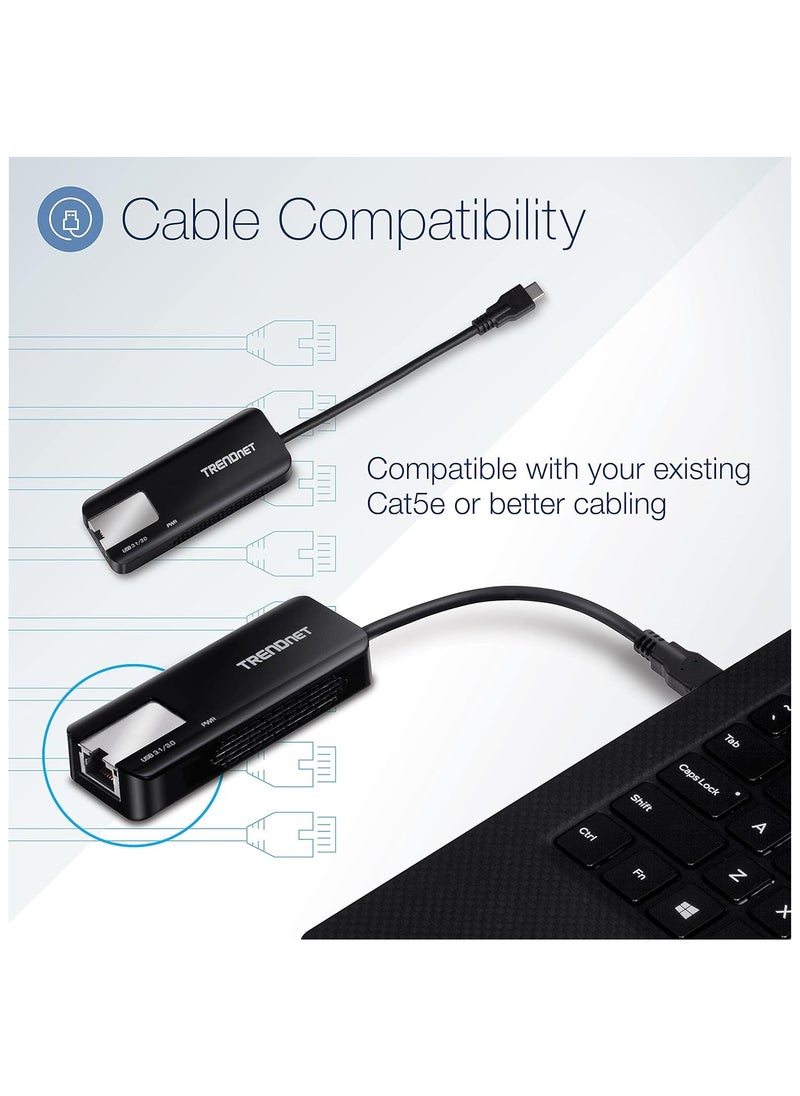 Trendnet - TUC-ET5G USB-C 3.1 to 5GBASE-T Ethernet Adapter - Image 1