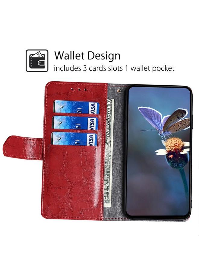 اس-توب جراب هاتف Itel A50 4G مصنوع من الجلد بخياطة هندسية - Image 2