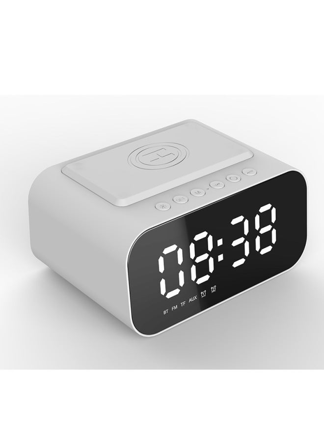 ايه اي سي مكبر صوت بلوتوث 15 وات شحن لاسلكي ساعة إضاءة ليد صوتي مستلزمات فندقية جديدة صوت بلوتوث لاسلكي شحن رجعي - Image 1