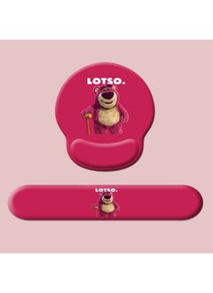 Combination Silicone Suit Wrist Pad Keyboard Hand-held Strawberry Bear Cute Anime Two-piece Wrist Pad Hand-held Mouse Pad-Colour:Product+opp Bag Packaging-Pattern:G07+G24-MH030-12