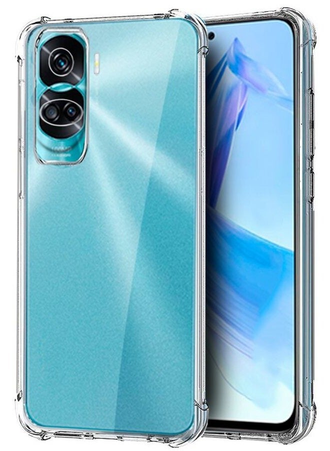 حافظة لهاتف Honor 90 Lite غطاء شفاف مقاوم للصدمات ومرن من مادة TPU غطاء شفاف مضاد للخدش حماية كاملة للكاميرا مصممة لهاتف Honor 90 Lite - Image 1