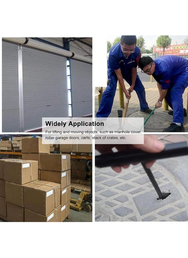 Biella Biella Manhole Open Key (50cm) And Grip Gloves For Using Heavy Concrete Sewer Drainage Ditch Rolling Gate  - Image 5