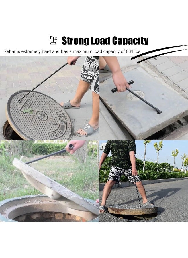 Biella Biella Manhole Open Key (50cm) And Grip Gloves For Using Heavy Concrete Sewer Drainage Ditch Rolling Gate  - Image 4