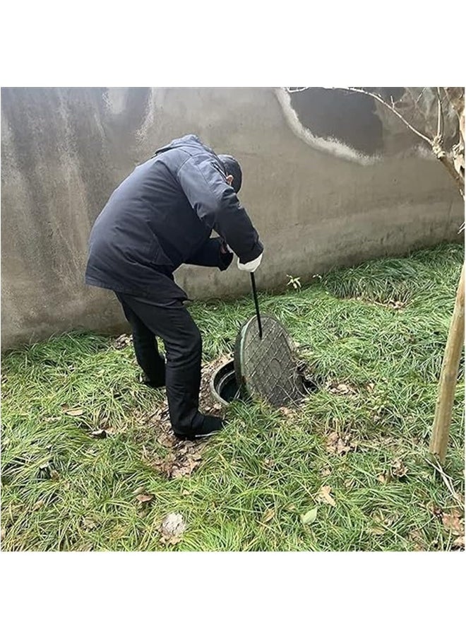 Biella Biella Manhole Open Key (50cm) And Grip Gloves For Using Heavy Concrete Sewer Drainage Ditch Rolling Gate  - Image 3