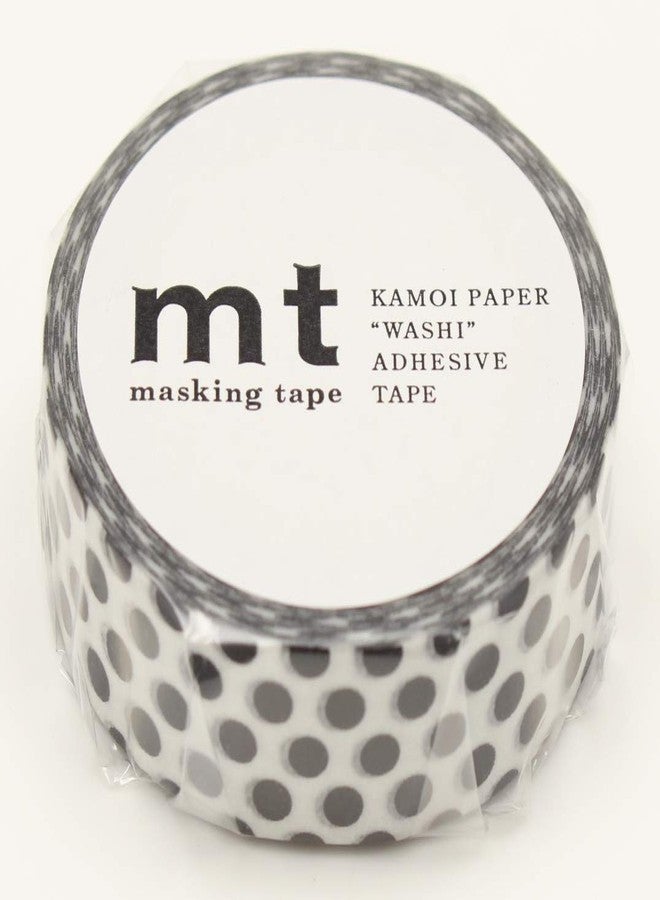 MT Washi Masking Tape Polka Dots, 15 mm x 10 mtrs Shade - Black, (Pack of 1) - Image 2