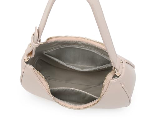 WSRYDJDL Crescent Shoulder Bags for Women Cute Hobo Tote Handbag Under the Arm Purses Mini Clutch Purse with Zipper Closure (Nude) - Image 5
