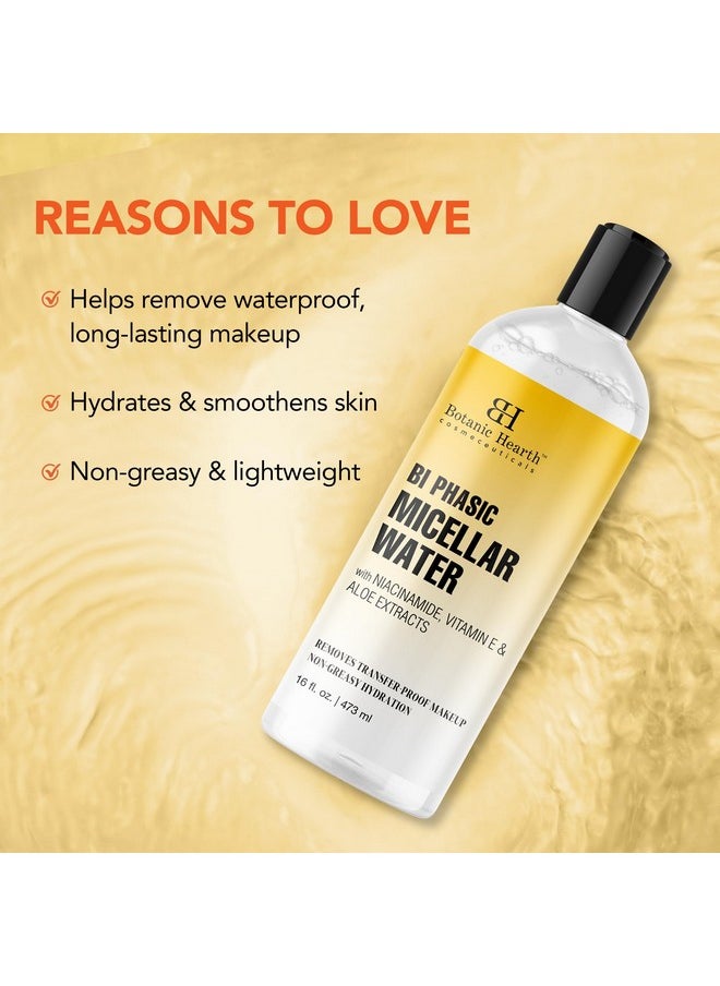 Botanic Hearth Botanic Hearth Bi-Phasic Micellar Water 16 fl oz - Gently Cleanses, Makeup Remover with Dual-Phase Formula, Suitable for All Skin Types  - Image 5