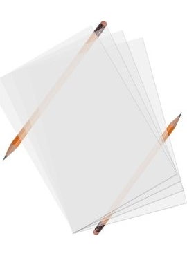 HSN Sketch Copy Paper Tracing Paper A4 10 Pieces 92 gr  - Image 1