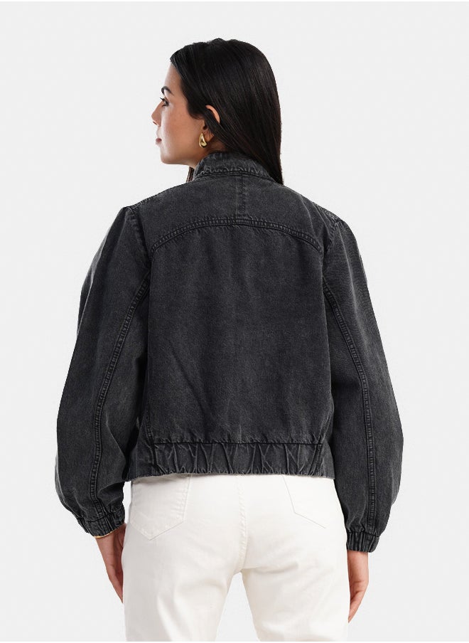 Clue - Bomber Denim Jacket - Image 1
