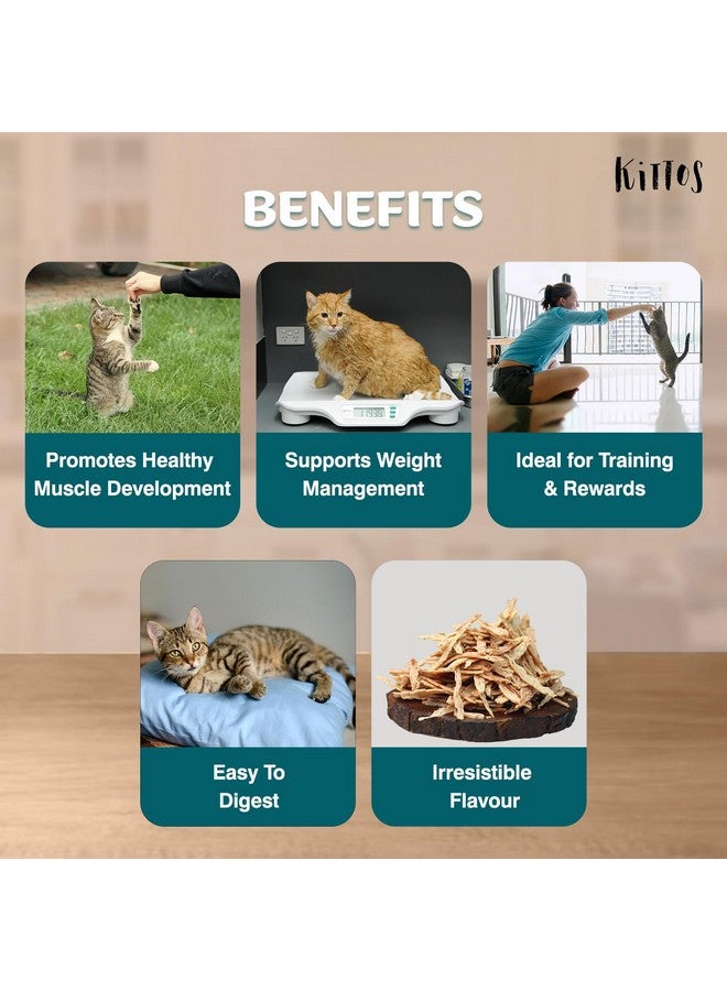 Trixie Playing Rod With Leather Straps & Feathers Interactive Toy For Cats - 65 Cm And 3 Pack Of Kittos Tuna Jerky Strips Treats, 35 G - Image 3