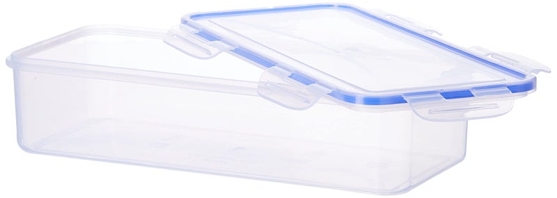 Aristo Lock & Fresh 332 Plastic Storage Container For Storing grains, pulses, rice, wheat etc- 2200 ML, Transparent Clear, large (32 x 15 x 8.5 cm) - Image 3