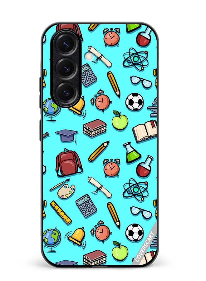 VR CREATIVE Protective Case Cover For Samsung Galaxy S25 Cartoon School Color Design Multicolour