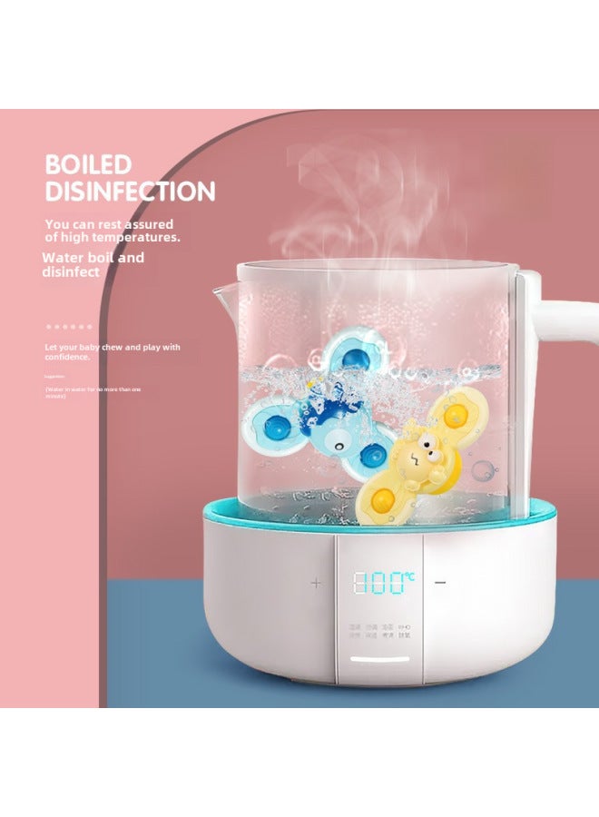 لعبة مصاصة أطفال عابرة للحدود تتحول إلى موسيقى، لغز خشخيشة للأطفال، رسوم متحركة، تدور حول أطراف الأصابع - اللون: 【سرطان صغير/سمكة بحرية صغيرة/أخطبوط/سمكة قرش صغيرة تتحول إلى موسيقى (193 جرامًا)】】 - Image 3