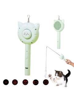 5 in 1 Cuddles And Meow Cat Brush with Release Button Cat Comb - Pet Hair Cleaner Brush for Cats and Dogs, Pet Grooming Self Cleaning Brush for Shedding Long Haired & Short Haired Cats (Green) - pzsku/ZF2AAAB6E425F5CC3FCD8Z/45/_/1722564104/0f9f0bc5-420f-4346-97f8-dc81f4754dcf