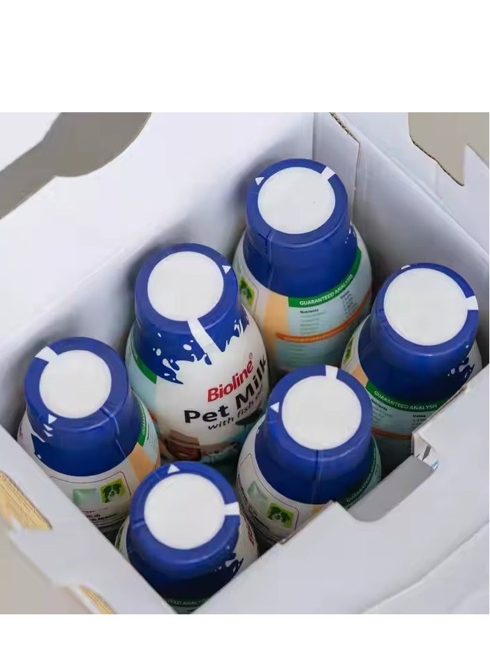بايولاين حليب الحيوانات الأليفة مع زيت السمك للقطط والكلاب 220 مل × 6 قطع - Image 5