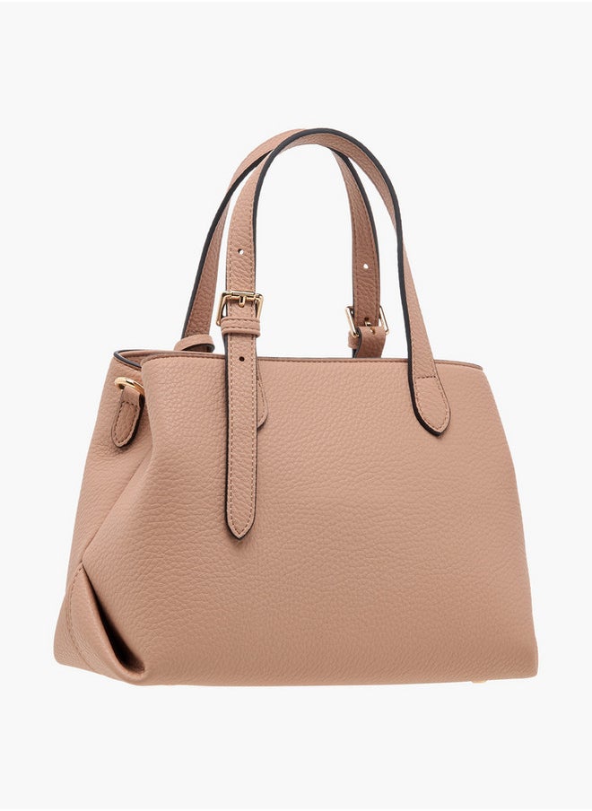 Celeste Solid Tote Bag with Double Handles and Detachable Strap  - Image 3