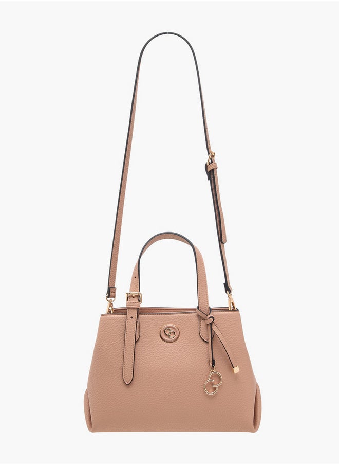 Celeste Solid Tote Bag with Double Handles and Detachable Strap  - Image 2