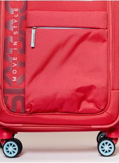 Skybags Vanguard Cabin-20 Inch Luggage with Anti Theft Zipper | TSA Lock| Smooth Dual Wheels| Wet Pouch for toiletries| Coral  - Image 4