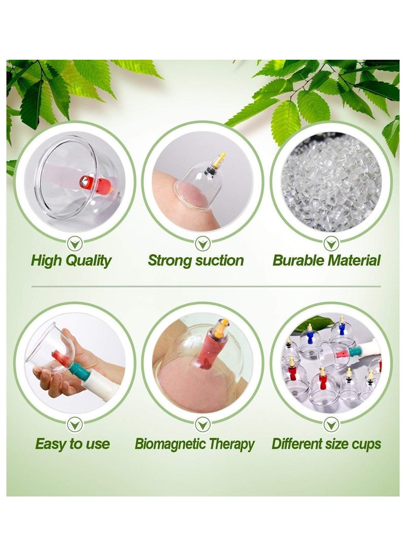 6-Piece Cupping Therapy Set with Hand Pump – Comfort and Traditional Healing