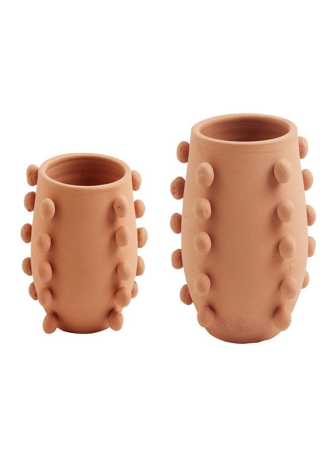 Mud Pie Terracotta Bead Vase, Small, 5" x 4" Dia - Image 3