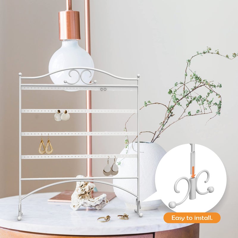 Mango Steam Jewelry Organizer for Hanging Earrings, White - Image 5