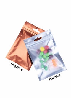 Y&D 200 Packs Resealable Smell Proof Bags Mylar Ziplock Aluminum Foil Pouch Bag Holographic Flat for Favor Food Storage Gift Package Supplies  - Image 5