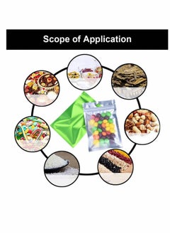 Y&D 200 Packs Resealable Smell Proof Bags Mylar Ziplock Aluminum Foil Pouch Bag Holographic Flat for Favor Food Storage Gift Package Supplies  - Image 3