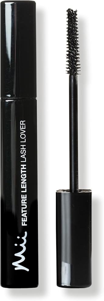 Mii Cosmetics Mascara Black Feature Length Lash Lover Smudge Proof Defining Conditioning Volumising and Lengthening Long Lasting Vegan - Image 1