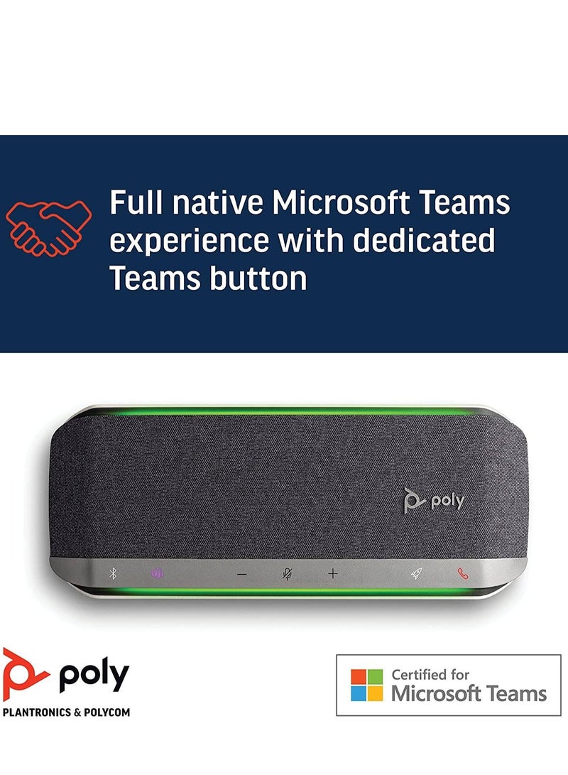 Poly سماعة بولي سينك 40 الذكية، اقتران بلوتوث، 30 ساعة من عمر البطارية، حماية بتصنيف IP64، استجابة تردد من 75 هرتز إلى 20 كيلو هرتز، موصلات USB نوع A / نوع C | 772C5AA - Image 5