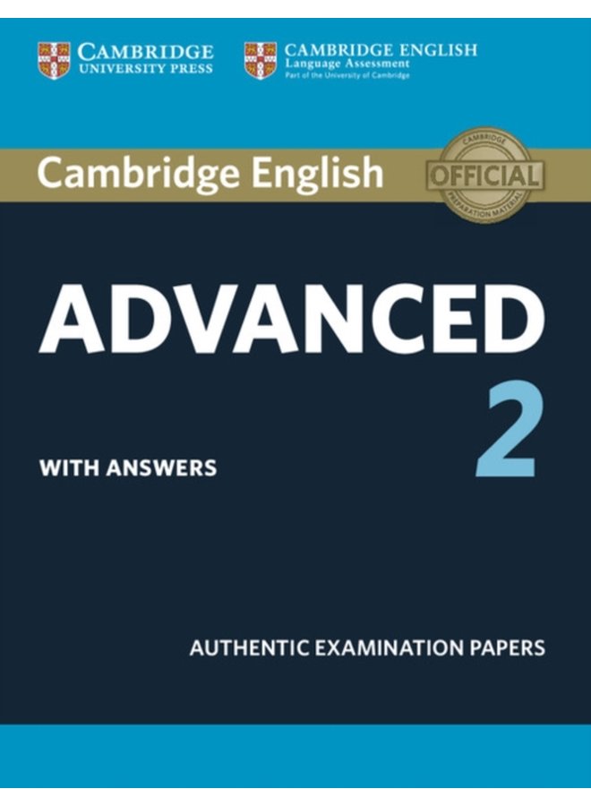 Cambridge English Advanced 2 Student s Book with answers Authentic Examination Papers - Paperback