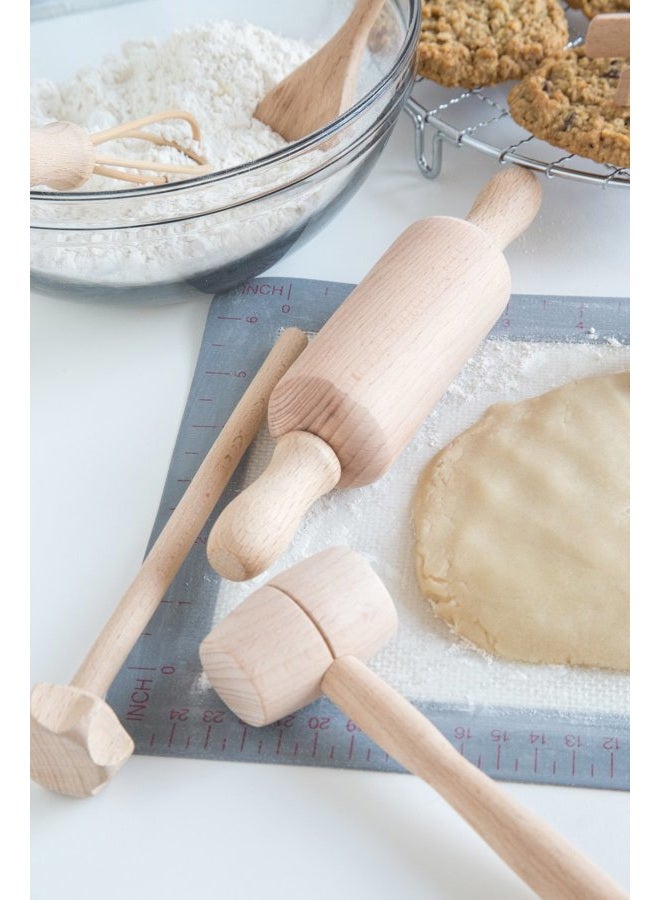 Fox Run Junior Cooking/Baking Tools Set, 8 x 3.25 x 3 inches, Brown - Image 3