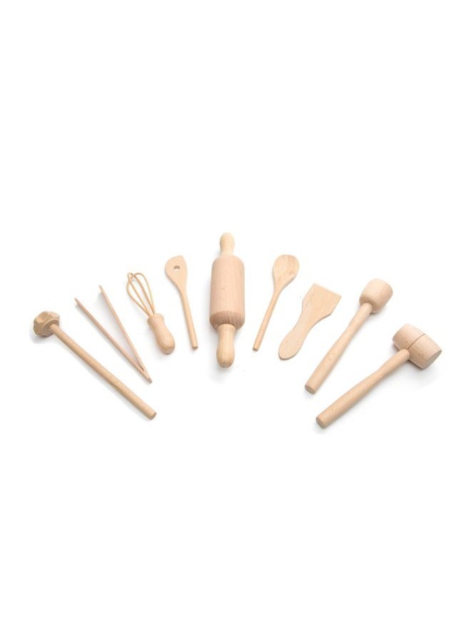 Fox Run Junior Cooking/Baking Tools Set, 8 x 3.25 x 3 inches, Brown - Image 2