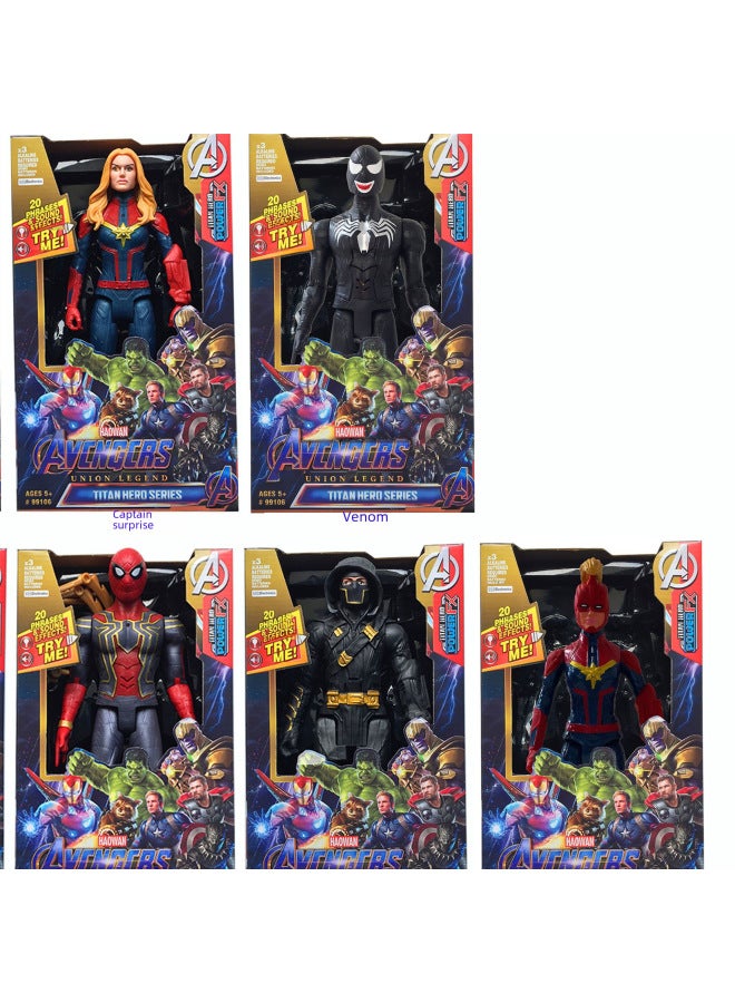 12 Inch Toy Action Figure-Color:21008-6 Black Panther - Image 2