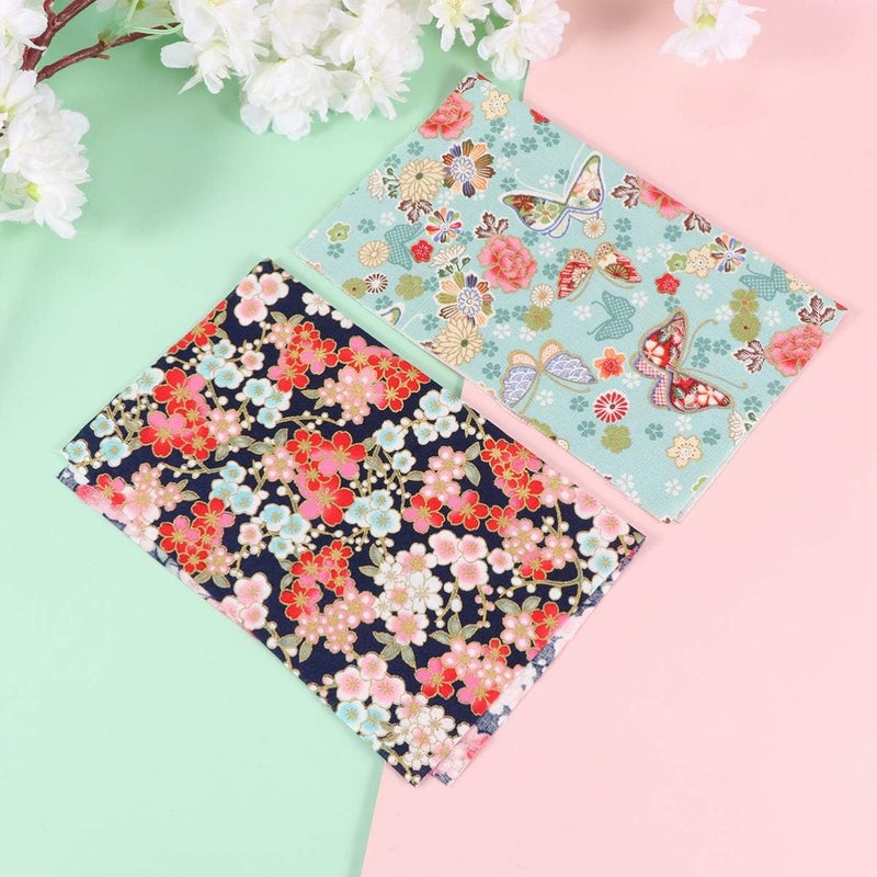 comfrt 10 Pcs Fabric Bundles Floral Quilting Patchwork Cotton Cloth for Quilting Sewing Crafting DIY Crafts - Image 3
