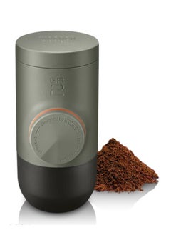 واكاكو MINIPRESSO GR2 - ماكينة إسبريسو محمولة للقهوة المطحونة، صديقة للبيئة، مصنوعة باستخدام الكتلة الحيوية، استخلاص قوي بقوة 18 بار، خفيفة الوزن للغاية، نظام خزان مياه متكامل  - Image 1