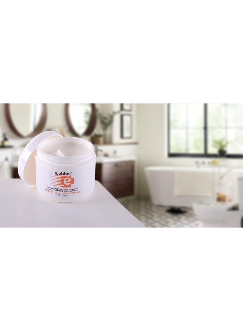 Webber Hydrating Cream, Face Moisturizer, with Vitamin E to help the appearance of Scars, Burns, Wrinkles and Dry Skin (Jar - 120 ml) - Image 2