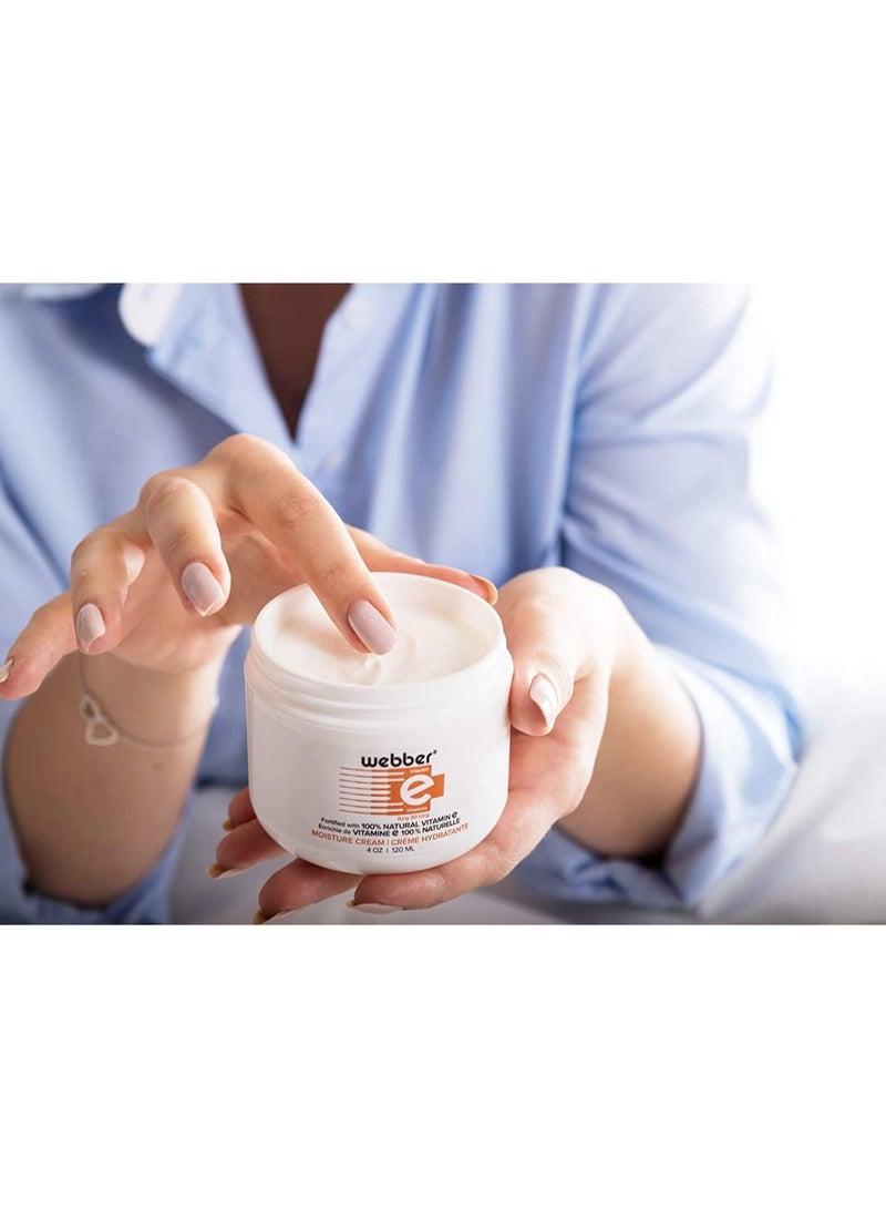 Webber Hydrating Cream, Face Moisturizer, with Vitamin E to help the appearance of Scars, Burns, Wrinkles and Dry Skin (Jar - 120 ml) - Image 3