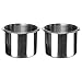 OEMASSIVE 2Pcs Dropin Cup Holder Insert Stainless Steel Drink Holder 31 Silver Poker Table Cupholder Insert for Car Boat Couch Cinema Cup Drink Holder - Image 2