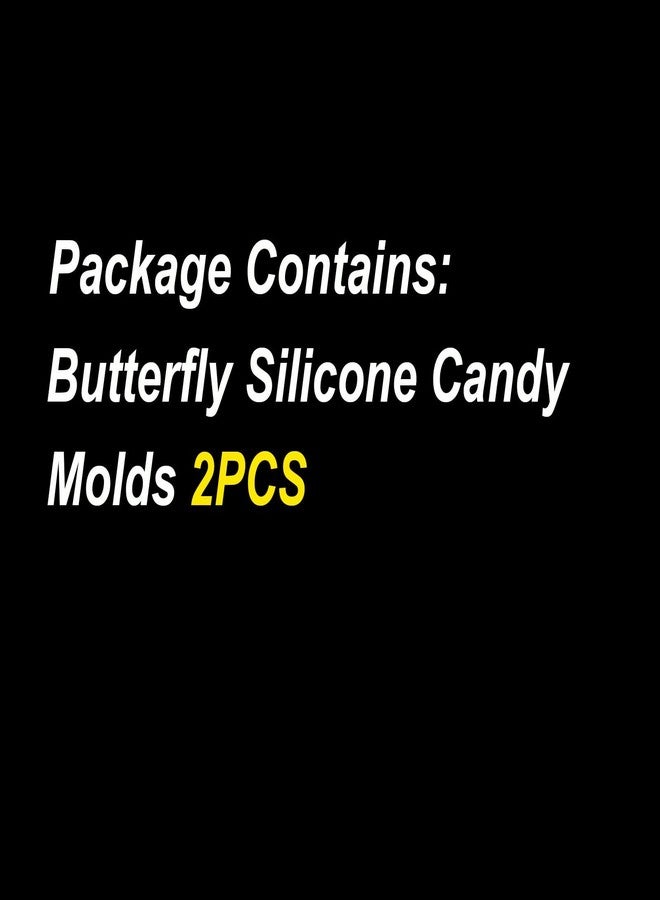 Fuehbur Butterfly in 6 Styles Candy Silicone Ice Molds 2PCS, Floral Chocolate Moulds with 6 Cavity Ice Mold Pudding for Cake Desserts Making, Cupcake Toppers - Image 2