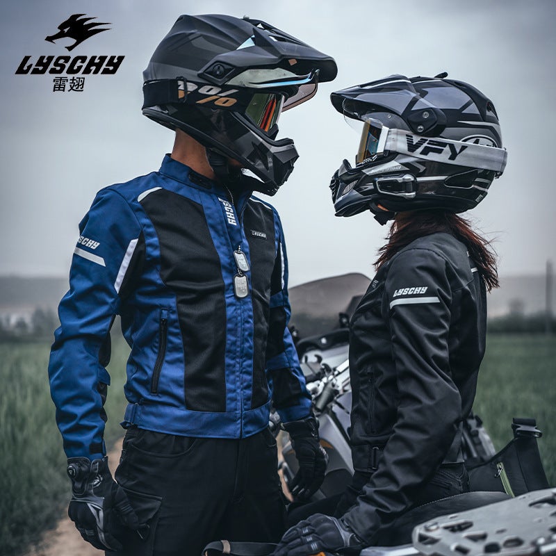 LYSCHY Motorcycle Riding Jacket Summer Mesh Breathable Protective - Image 2