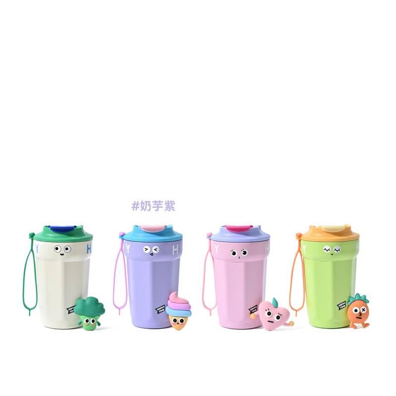 450 ml Stainless Steel Coffee Mug with Easy Carry Handle in with Ceramic Lining in Red , for School Days - Image 5