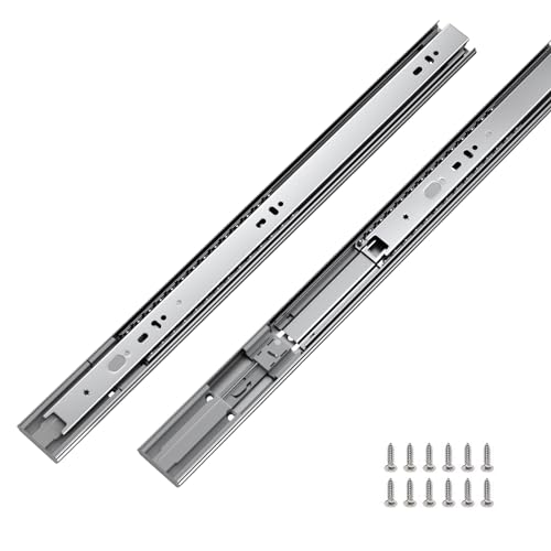 LONTAN 6 Pairs 18 Inch Soft Close Drawer Slides, 18 inch Heavy Duty Drawer Slides Full Extension Ball Bearing Side Mount Slides for Dresser, Kitchen 100lb Capacity Drawer Runners - Image 1