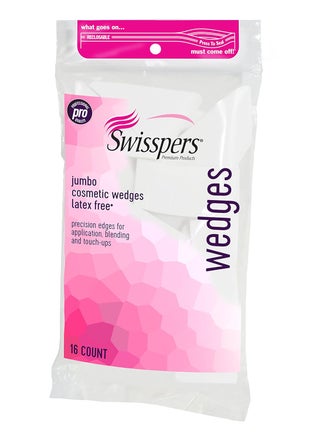 Swisspers Premium Pro Cosmetic Wedges, Latex-Free Makeup Wedge, Jumbo Size, 16 Count Bag