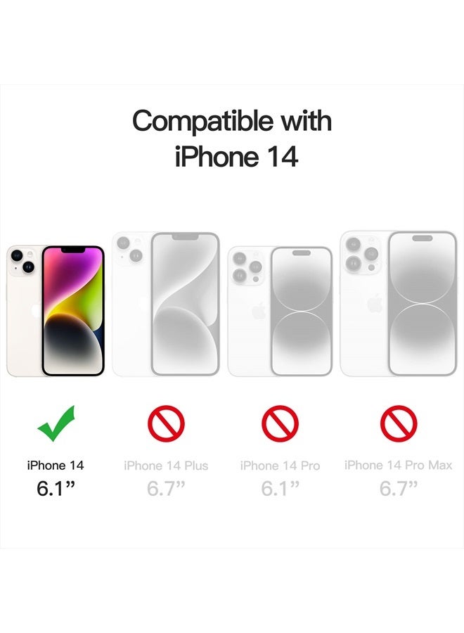 Jetech Case for iPhone 14 6.1-Inch, Non-Yellowing Shockproof Phone Bumper Cover, Anti-Scratch Clear Back (Blue) - Image 2