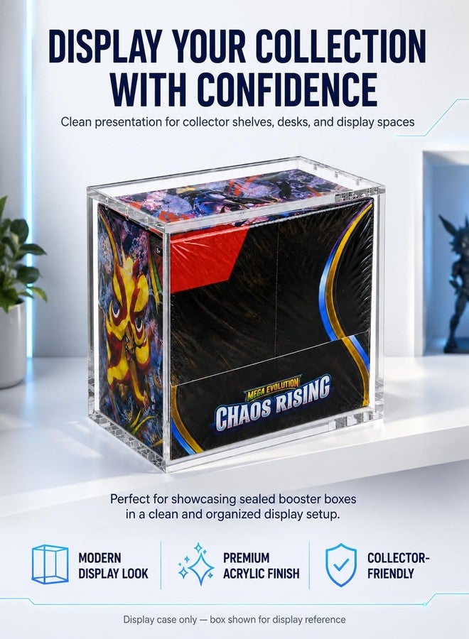 VINJKZQ 4-Pack Booster Box Acrylic Case for US-Size PKMN Booster Boxes - Image 4