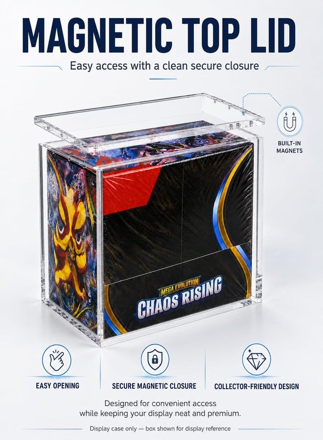 VINJKZQ 4-Pack Booster Box Acrylic Case for US-Size PKMN Booster Boxes - Image 5